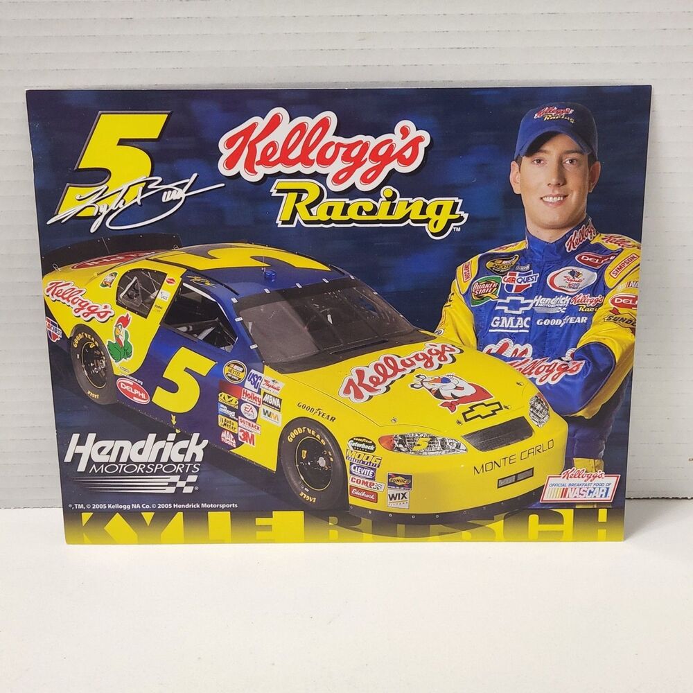 KYLE BUSCH 8x10 Rookie Year Hero Card NASCAR Nextel Cup 2005
